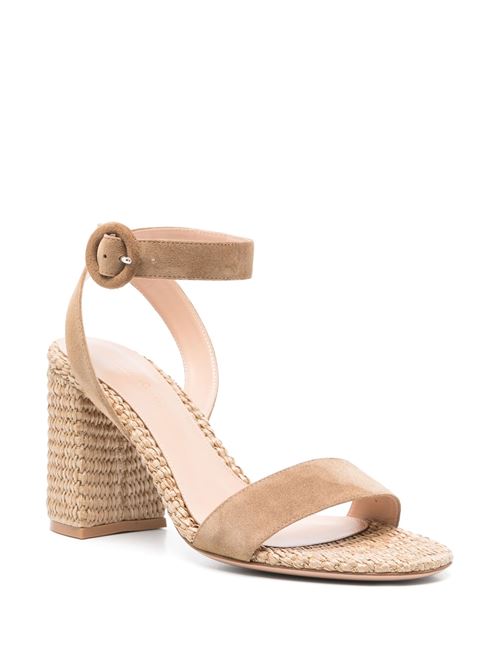 Taupe calf suede sandal GIANVITO ROSSI | G3246985RICCBLCMNA